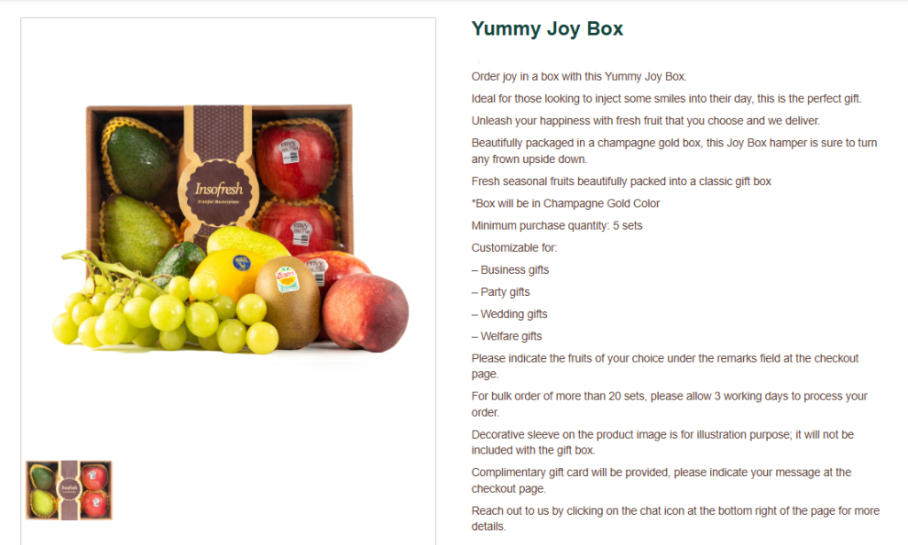 Corporate Gift Basket in Singapore | Insofresh